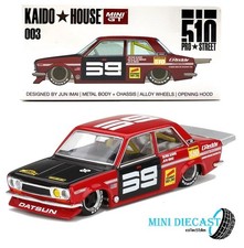 1971 DATSUN 510 PRO STREET OG RED 1:64 SCALE BY MINI GT KAIDO HOUSE KHMG003