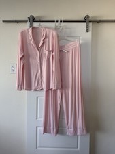 Gap GapBody Women's L 2-Pc. Notched-Collar Pajamas Set Size M Pamts Size L Top