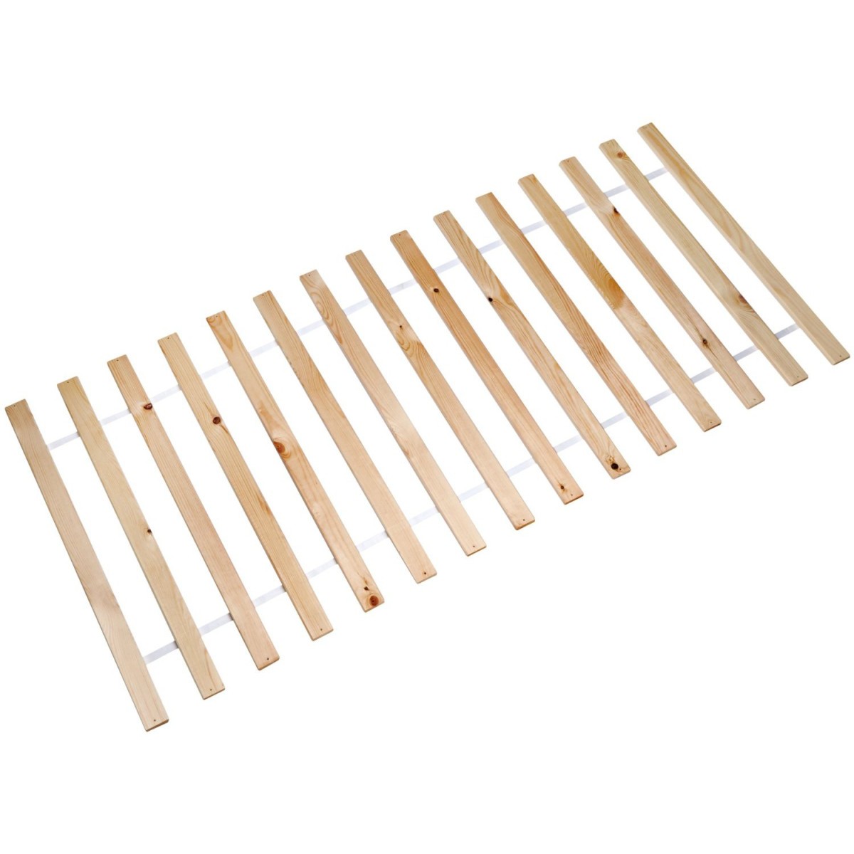 Sommier 140x200 en bois brut de pin avec 13 lattes robustes