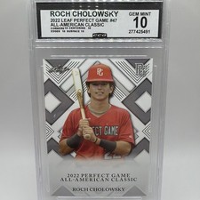 2022 Leaf Roch Cholowsky Perfect Game #47 All-American Classic CCG Gem Mint 10
