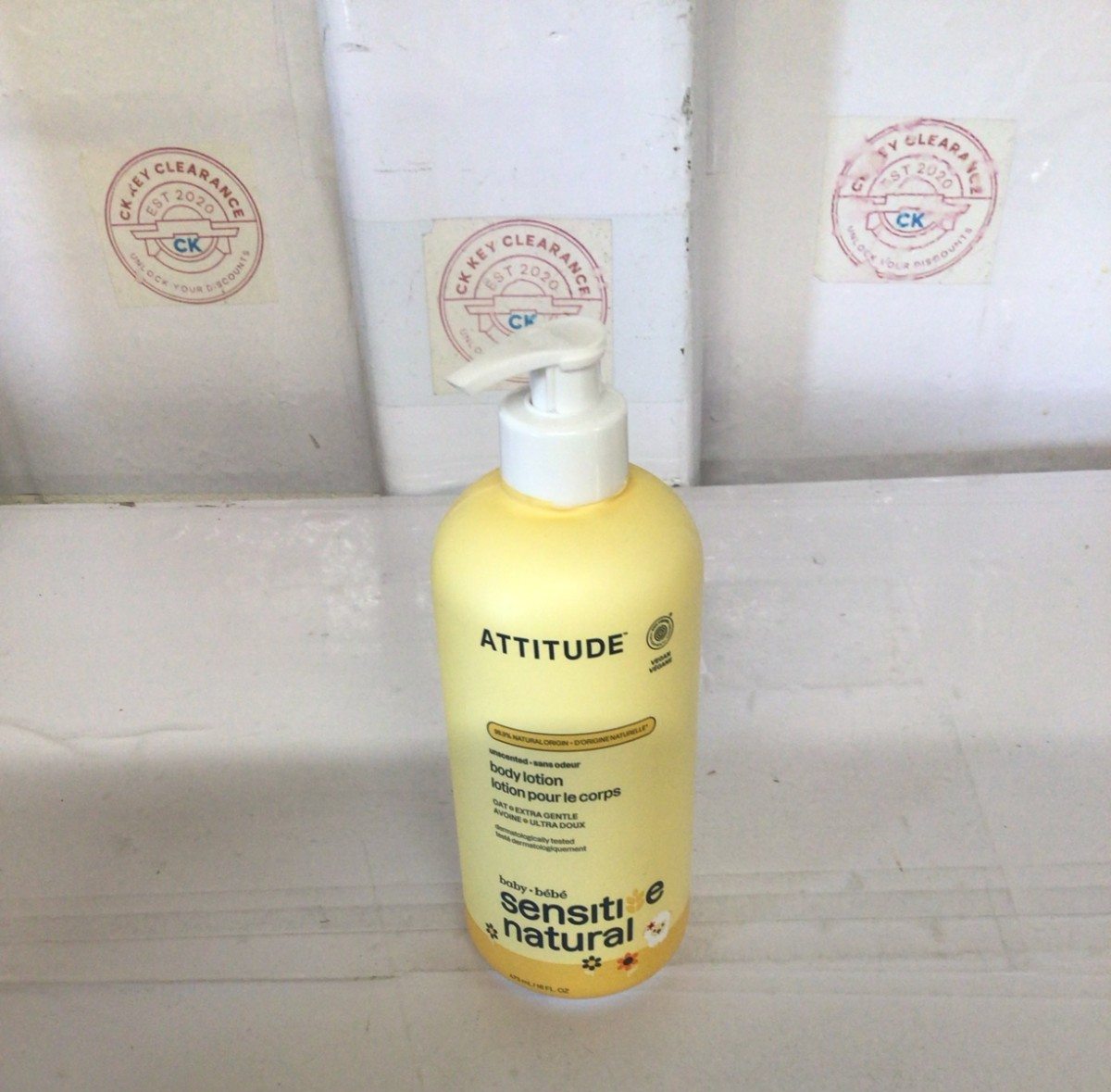 ATTITUDE Baby Lotion for Sensitive Skin, Unscented, EWG Verified, 473 ml | Fragrance Free Face & Body Moisturiser, Oat & Shea Butter, Babies & Toddlers, Silky Soft Feel, 98% Naturally Derived, Vegan - Image 2