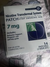 NICOTINE TRANSDERMAL SYSTEM STEP 3 PATCHES. 7mg exp. 09/26