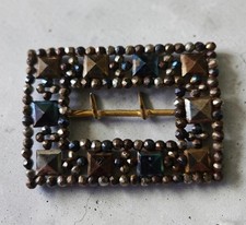 Antique Womans Belt Buckle 1 1/4" Wide And 2 1/4 Long 