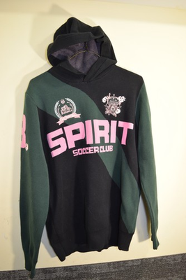 #ad Washington Spirit x Dead Dirt Cherry Blossom PLAYER ISSUE #8 Hooded Sweater RARE $150.00