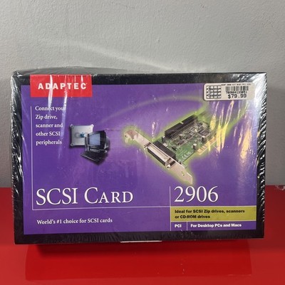 Adaptec AVA-2906 Kit 32 Bit PCI SCSI Controller Card PC Mac 1772900 - NEW/SEALED