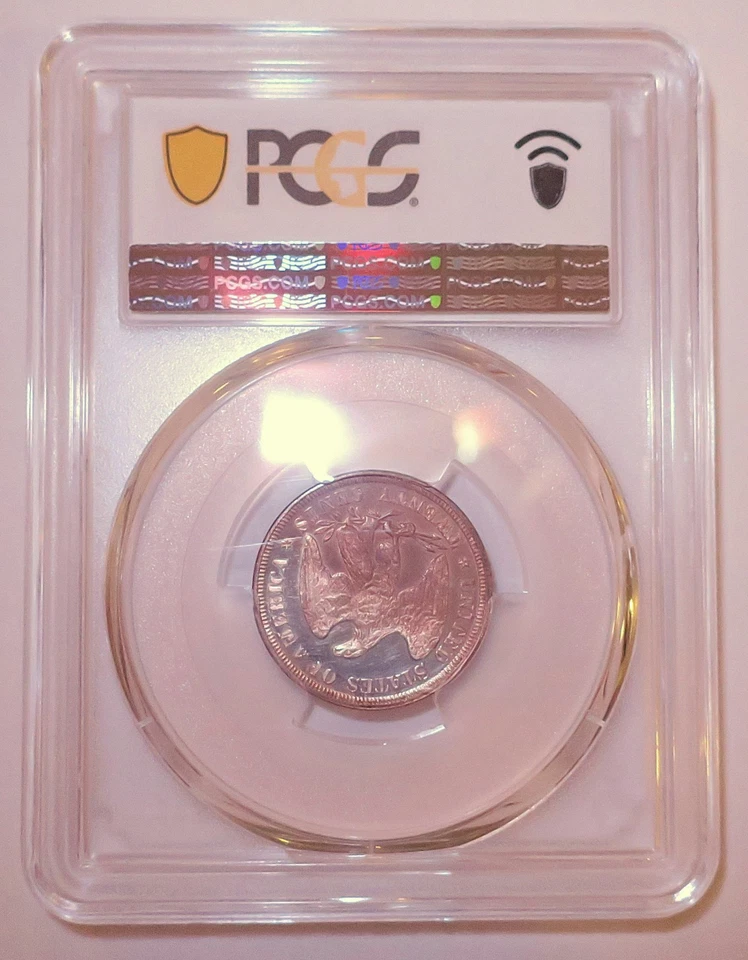 TWENTY CENT PIECE 1875 PCGS PR61 RARE 20c COIN UNCIRCULATED LOW MINTAGE- 36,910 - Image 3 of 4