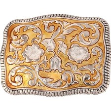 Flower Floral Cowgirl Hippie Rodeo Western Ladies Girls Vintage Belt Buckle
