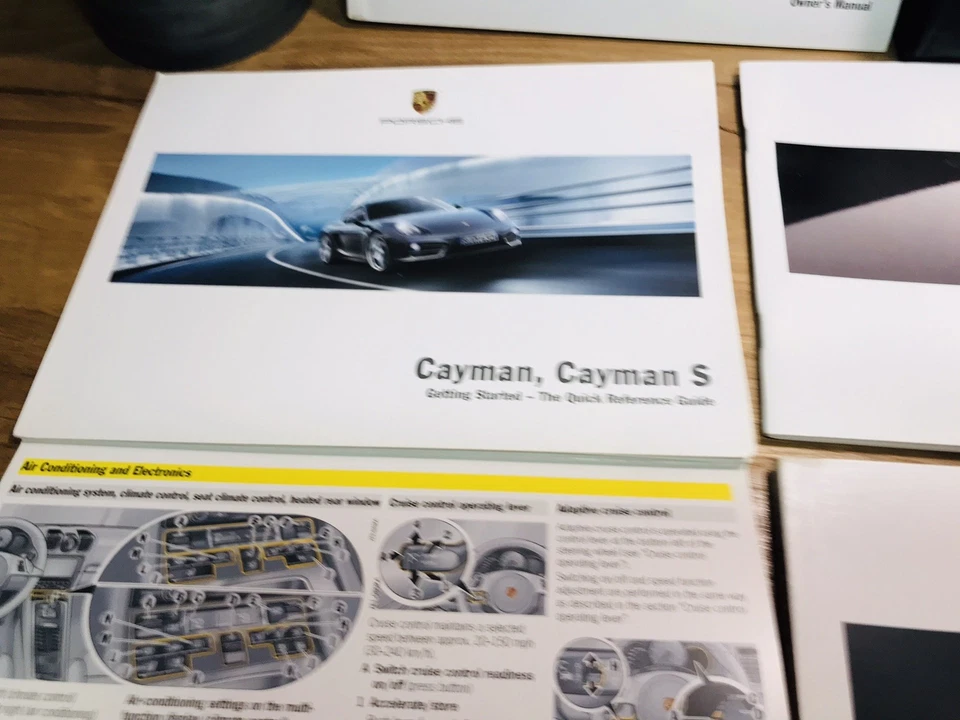 COMPLETO🟣 2014 PORSCHE CAYMAN S MANUAL DEL PROPIETARIO PCM BK NAVEGACIÓN + SERVICIO SIN USAR 2.7 3.4 Foto 3 de 4