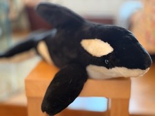 5x Steiff Tiere im Bundle: Orca Wal, Katzen Tapsy + Whiskas + Wild, Baby Robbe