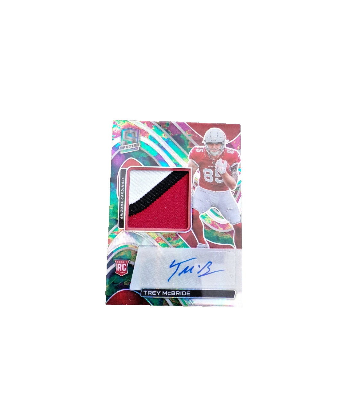 2022 Panini Spectra Celestial #221 TE Trey McBride Rookie Patch Auto 67/99