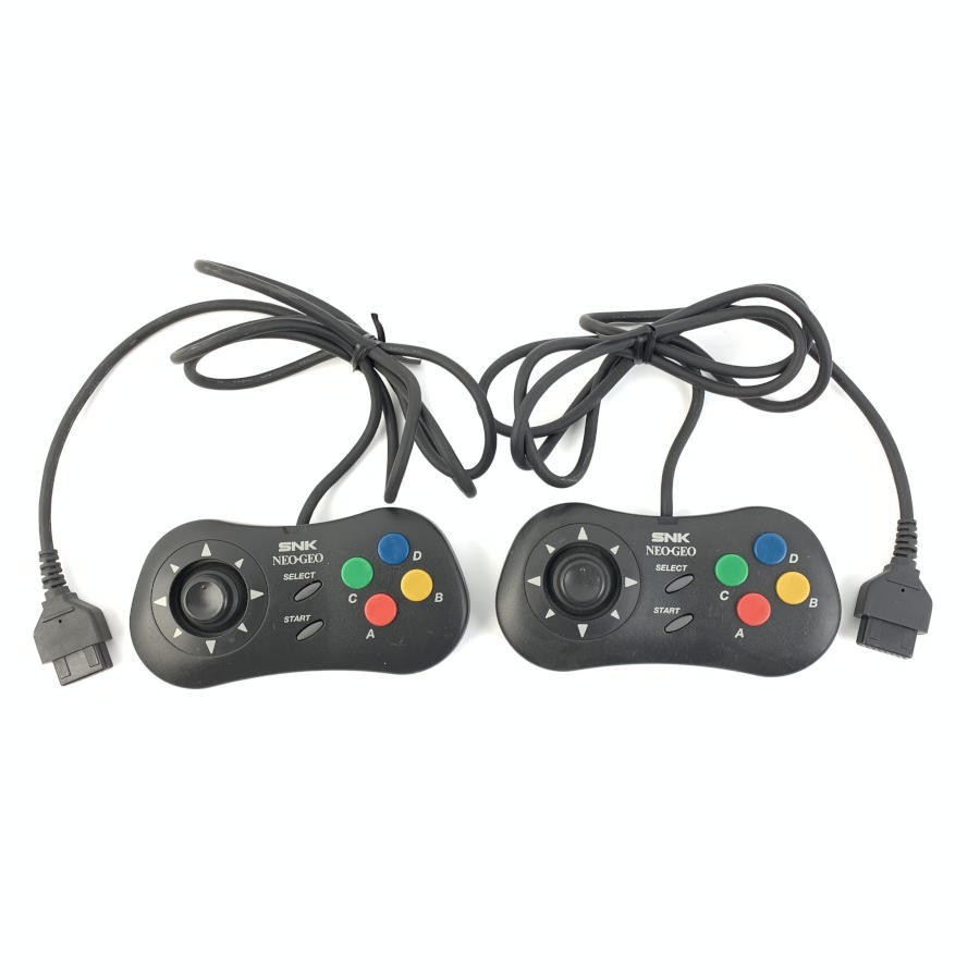 SNK NEOGEO PAD Controller Set of 2 Junk For Parts Or Repair From Japan 2503 UT