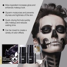 Halloween Clown Skeleton Skull Cosplay Cosplay Events Face And Body Paint Kit
