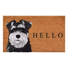 Black Schnauzer Doormat 17" X 29"
