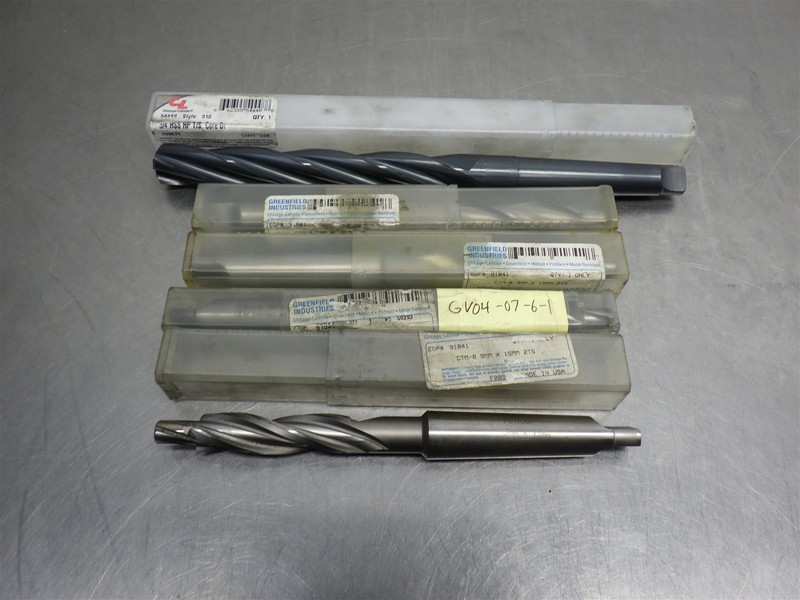 Lot of 5 NEW! HSS Drills Various Brands/Styles/Sizes (As Shown)