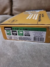 QTY 1000- Bostitch RH-MC14815G-S Framing Nail Plastic Collated Metal 1-1/2"×.148