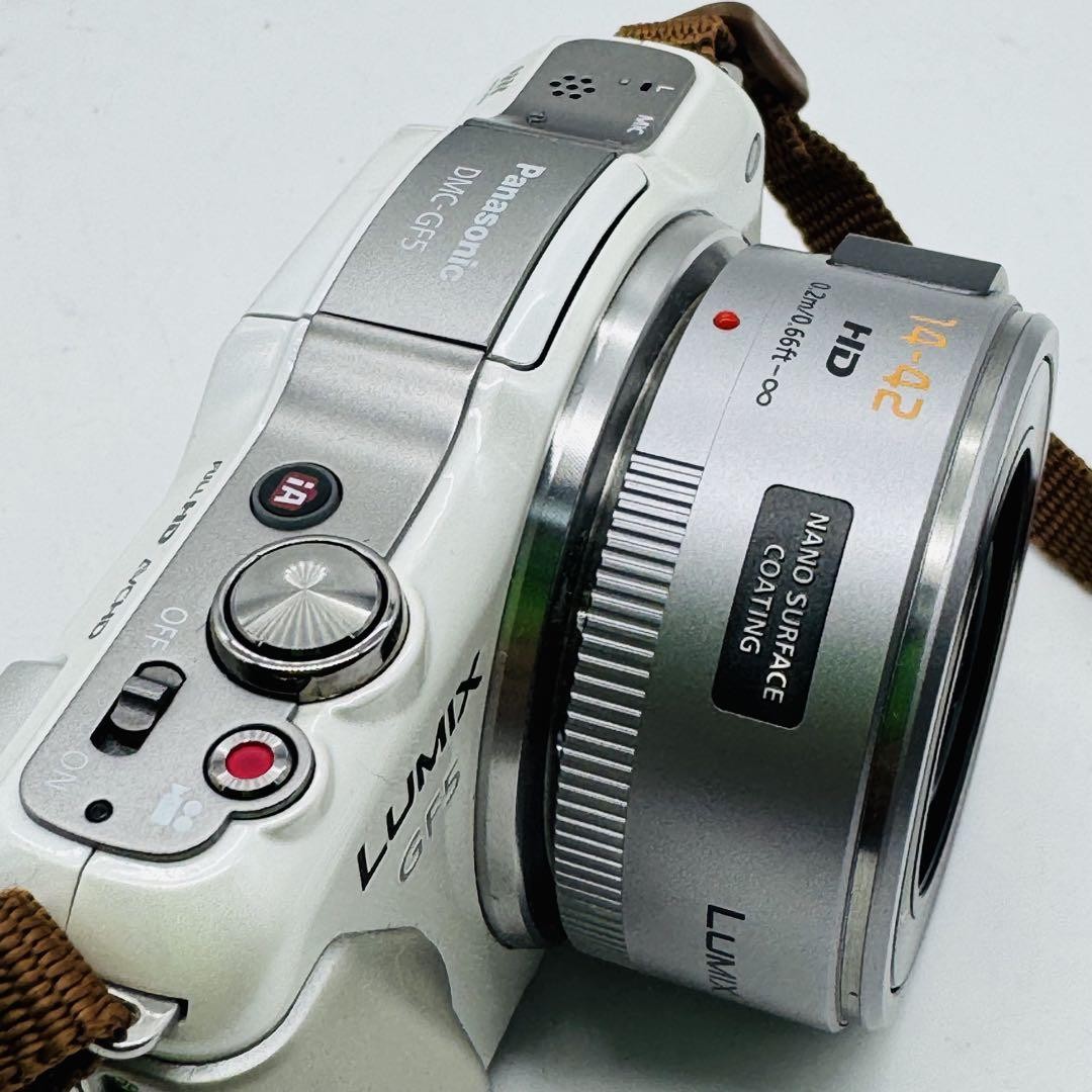 パナソニック Panasonic LUMIX DMC-GF5 14-42mm Panasonic Lumix DMC-GF5 Mirrorless Micro Four Thirds DMC-GF5KW