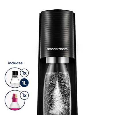 SodaStream Terra Sparkling Water Maker Starter Kit, Black