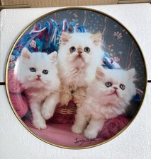 Franklin Mint ‘Knittin’ Kittens’ Cat Collectors Plate By Larry Grant