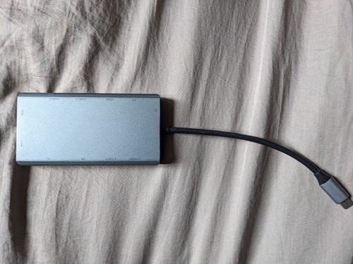 Ablewe USB-C 3.0 hub docking station 87W PD 4k ethernet - Afbeelding 2 van 2