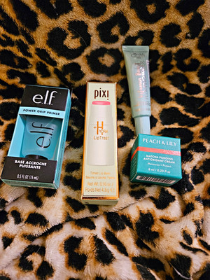 Assorted Makeup Lot: e.l.f. Power Grip Primer, Hydra LipTreat, Matcha Cream