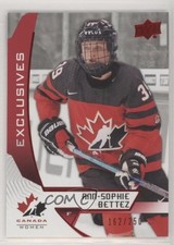 2019 Upper Deck Team Canada Juniors Exclusives 162/250 Ann-Sophie Bettez #50 z6b