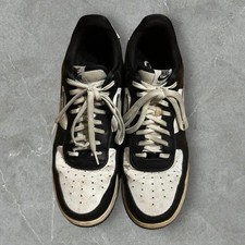 Nike Air Force 1 Low Black/White Suede Mesh Size    Used