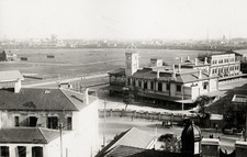Shanghai Racecourse Horse Racing Club Clock Tower Grandstand Vtg. Photo 20thC.