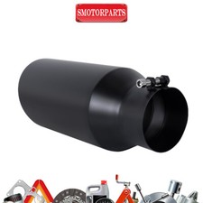5 Inlet 6 Outlet 15 Long Stainless Steel Rolled Edge Diesel Exhaust Tip New