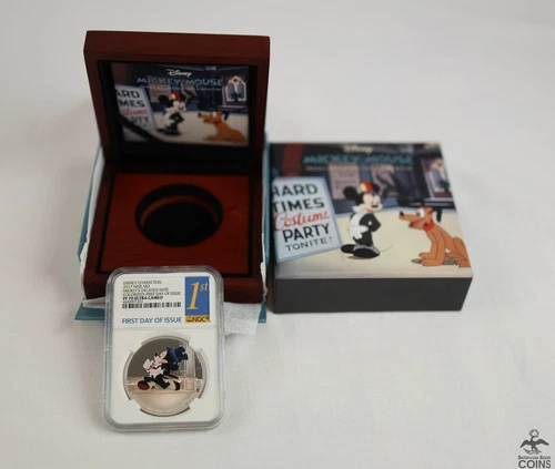 2016 Niue Mickey's Delayed Date .999 Silver 1oz Coin NGC PF70 Ultra Cam + OGP