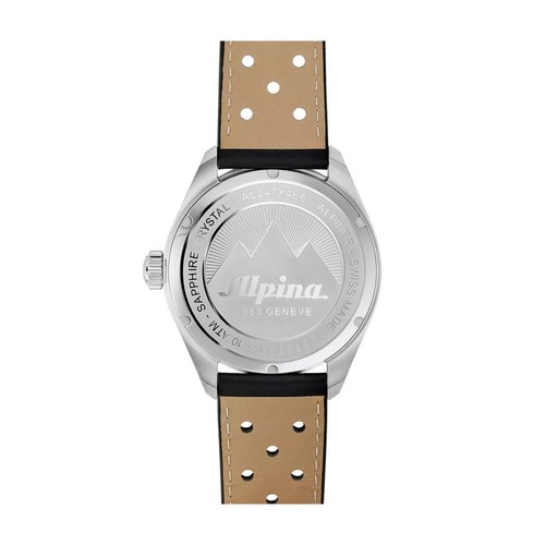 Alpina Men's Swiss Quartz Alpiner Sunray Blue GMT Dial Black Sport Watch 42mm - Picture 3 of 11
