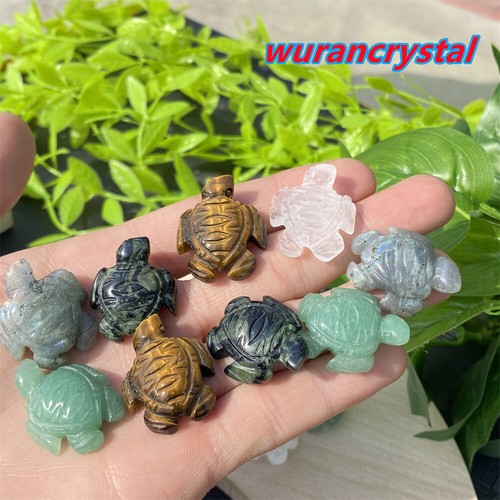100pc Wholesale Mix Natural Quartz crystal Animal Carved Mini Skull Healing gift - Picture 6 of 12