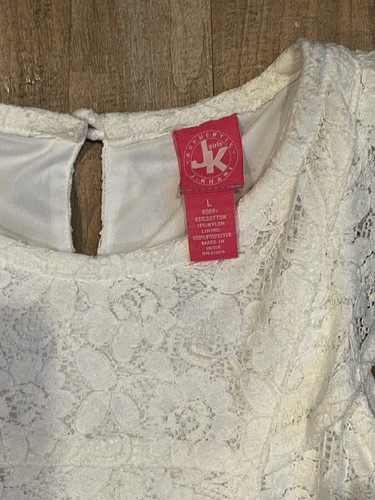 Girls White Lace Dress. Size Large *New With Tags* - Picture 3 of 6