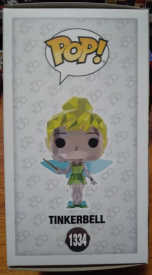 Tinkerbell Diamond Facet Disney 100th #1334 Pop Vinilo Funko Exclusivo de Tienda Foto 4 de 4