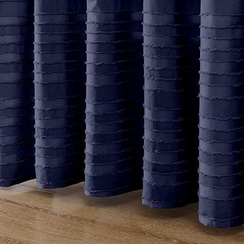 Boho Shower Curtain 72x72 Inches, Classic 72"W x 72"L (Pack of 1) Navy Blue - Picture 4 of 7