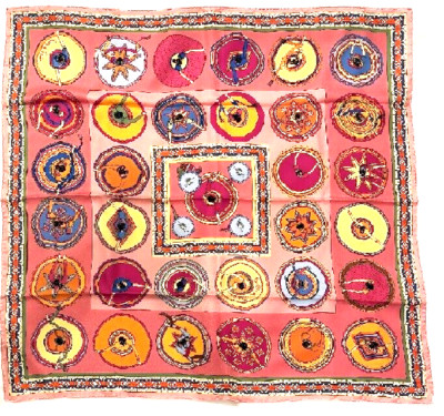Hermes Scarf ''Belles du Mexique'' Silk square 90cm