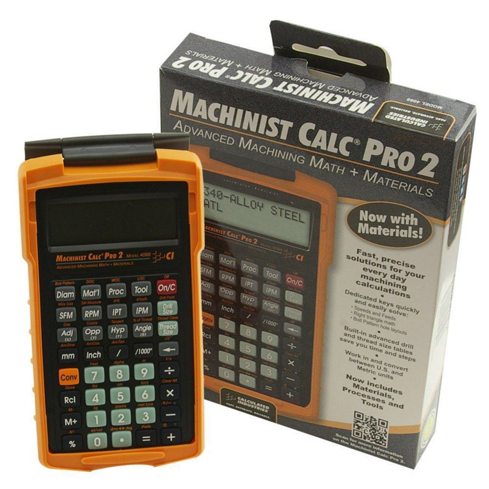 Calculadora matemática de mecanizado avanzado Machinist Calc Pro 2 con materiales Calc-4088