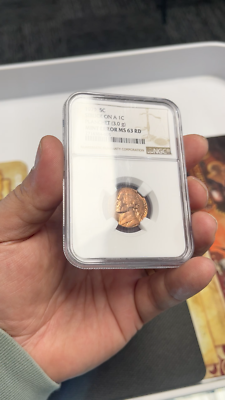 1979 5C Struck on 1C Planchet Mint Error MS 63 RD NGC Red