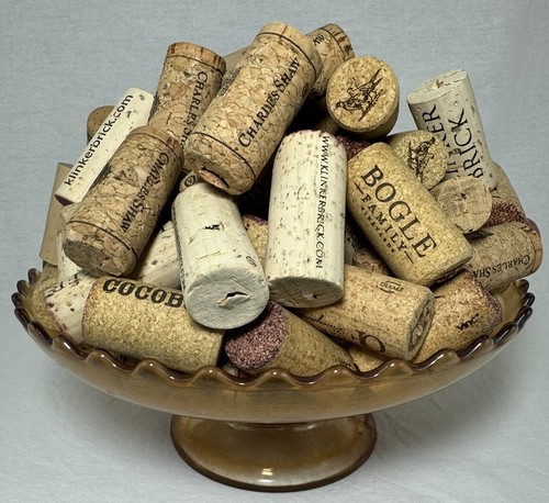 Lot of 100 Wine Bottle Corks All Real Natural Various Brands Used - Picture 2 of 4