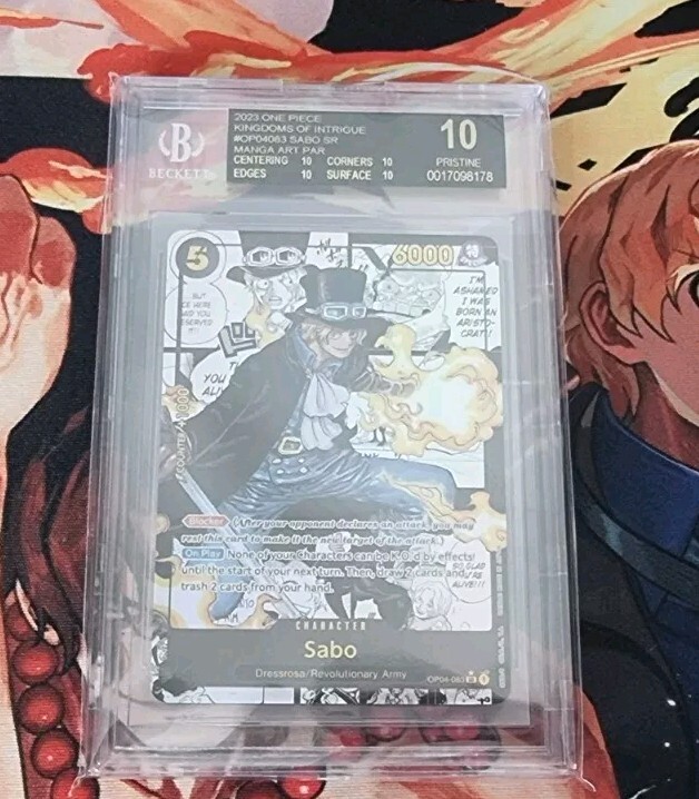 Black Label BGS 10 One Piece Sabo Manga OP04-083 Kingdoms Of