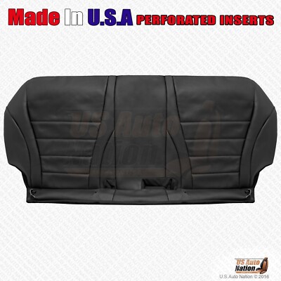 2016 2017 2018 Mercedes Benz C350e Rear Bench Bottom Perf Leather Cover Black