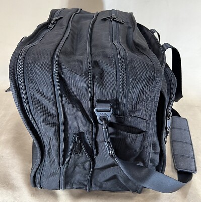 Used Tumi Black Nylon Carry On Expandable Luggage Laptop Shoulder