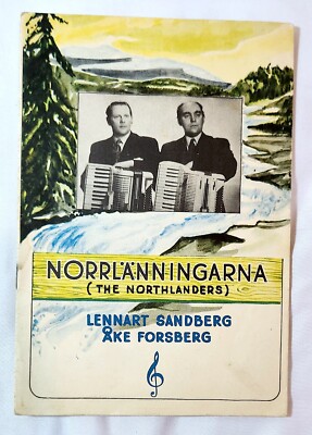 Norrlanningarna, the Northlanders sheet music, Lennart Sandberg, Forsberg Sweden