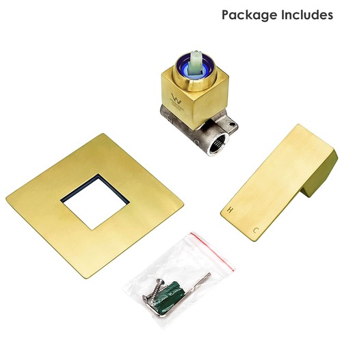 KYLINS Watermark Shower Twin Taps Mixer Tap Brushed Gold/Black/Gun Metal/Nickel - Picture 166 of 216