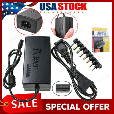Adjustable 12-24V Universal Power Supply 96W Notebook Laptop Charger Adapter US