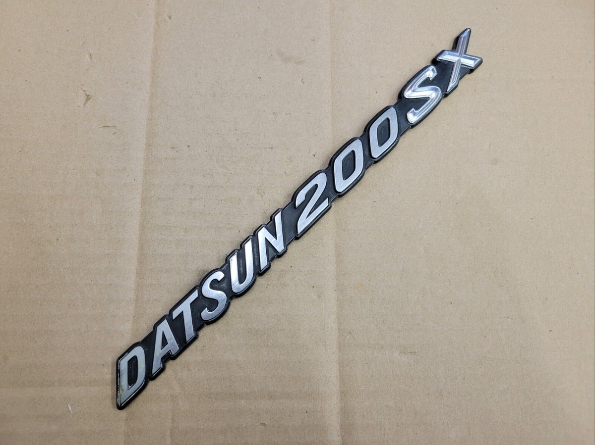 Datsun OEM 200SX 200 SX Vintage Emblem Badge Logo Nameplate Name