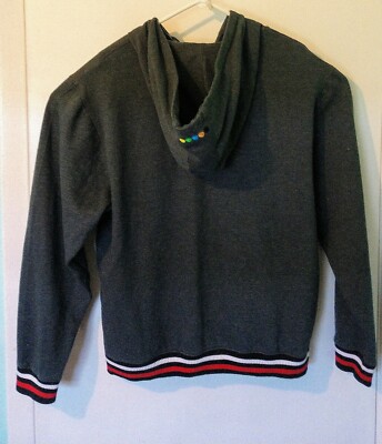 Coogi Zip Up Hoodie Sweatshirt Jacket Grey & Red Embroidered L | eBay