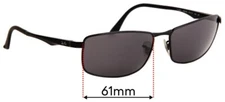 SFx Replacement Sunglass Lenses fits Ray Ban RB3498 - 61mm Wide