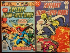 2 DC SUPERBOY Legion of Super-Heroes 1st Series 220 224 1976-77 both VG