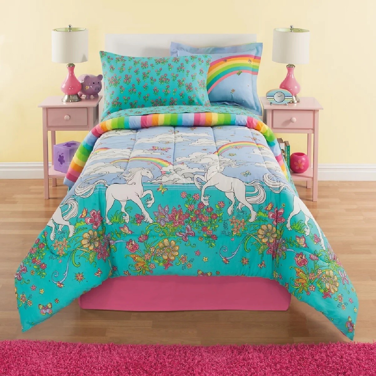 twin unicorn comforter