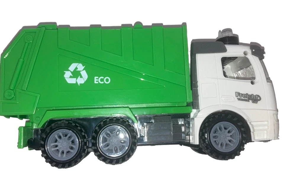Зеленый мусоровоз трение питание от света и звуков - Изображение 2 из 4